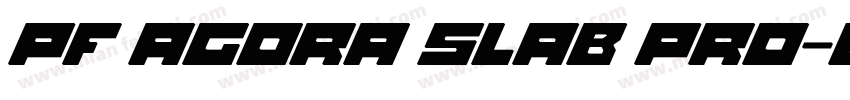 PF Agora Slab Pro-Bo字体转换